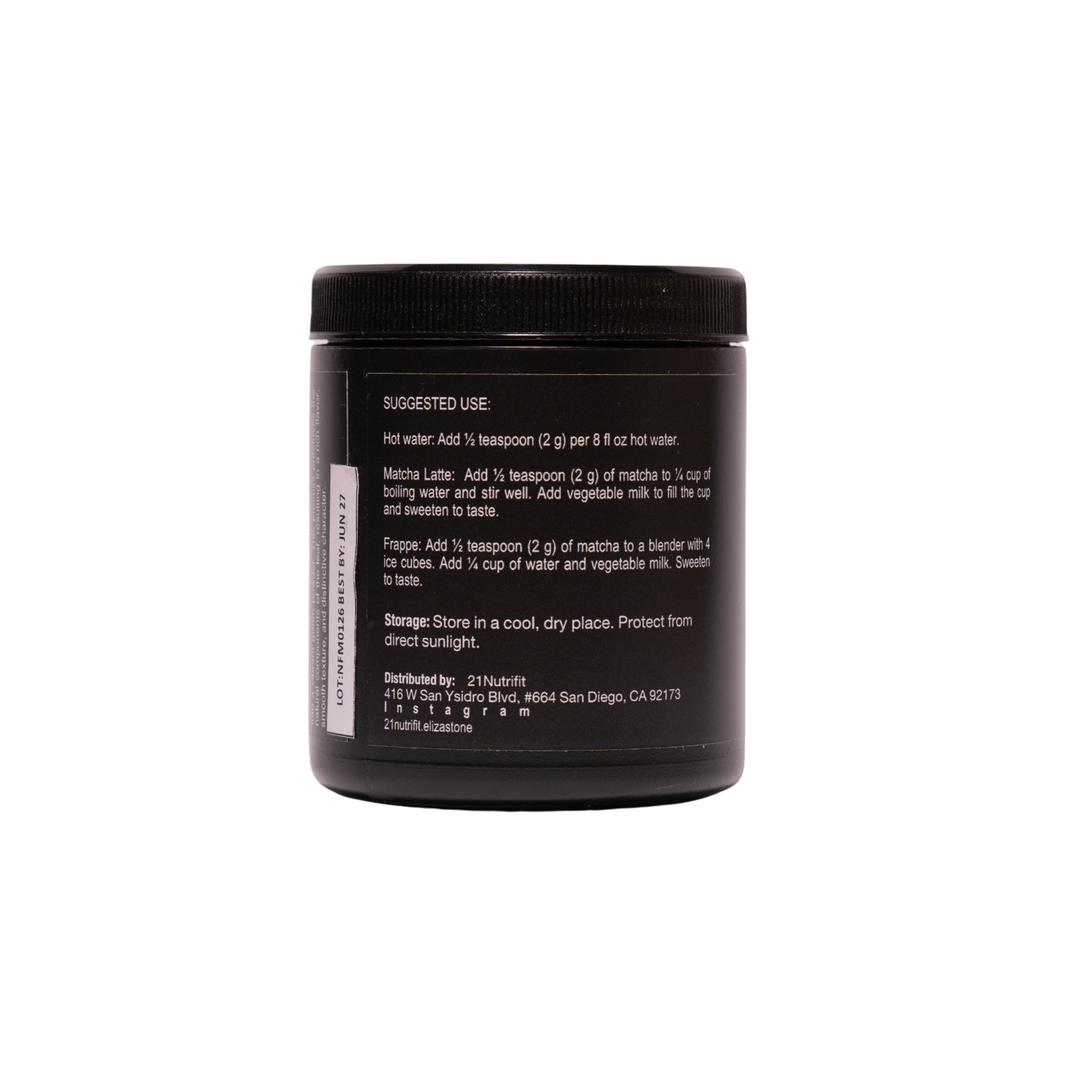 21-Nutrifit Green Tea Matcha Unsweetend Powder